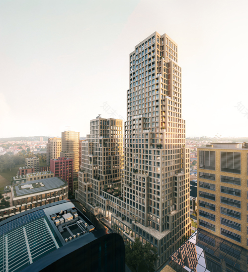 Tour & Ta·is塔楼方案丨比利时丨MVRDV-4