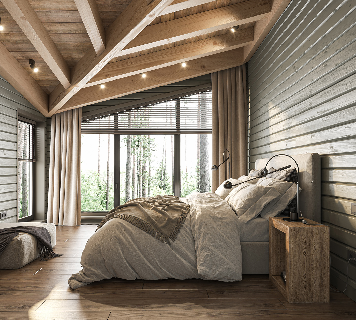 200平 木质简约别墅设计-18