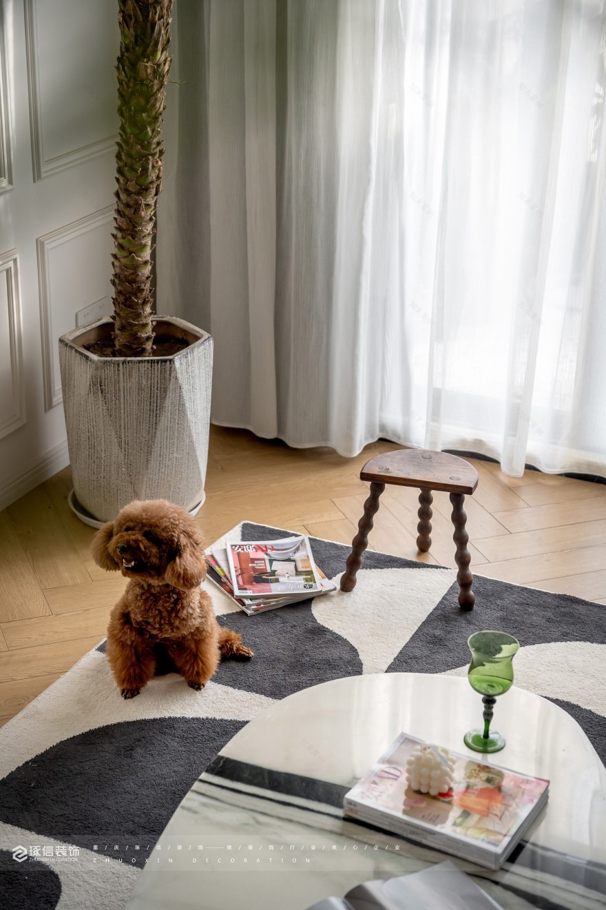 123m² 简约至美,品味法式风丨琢信装饰-14