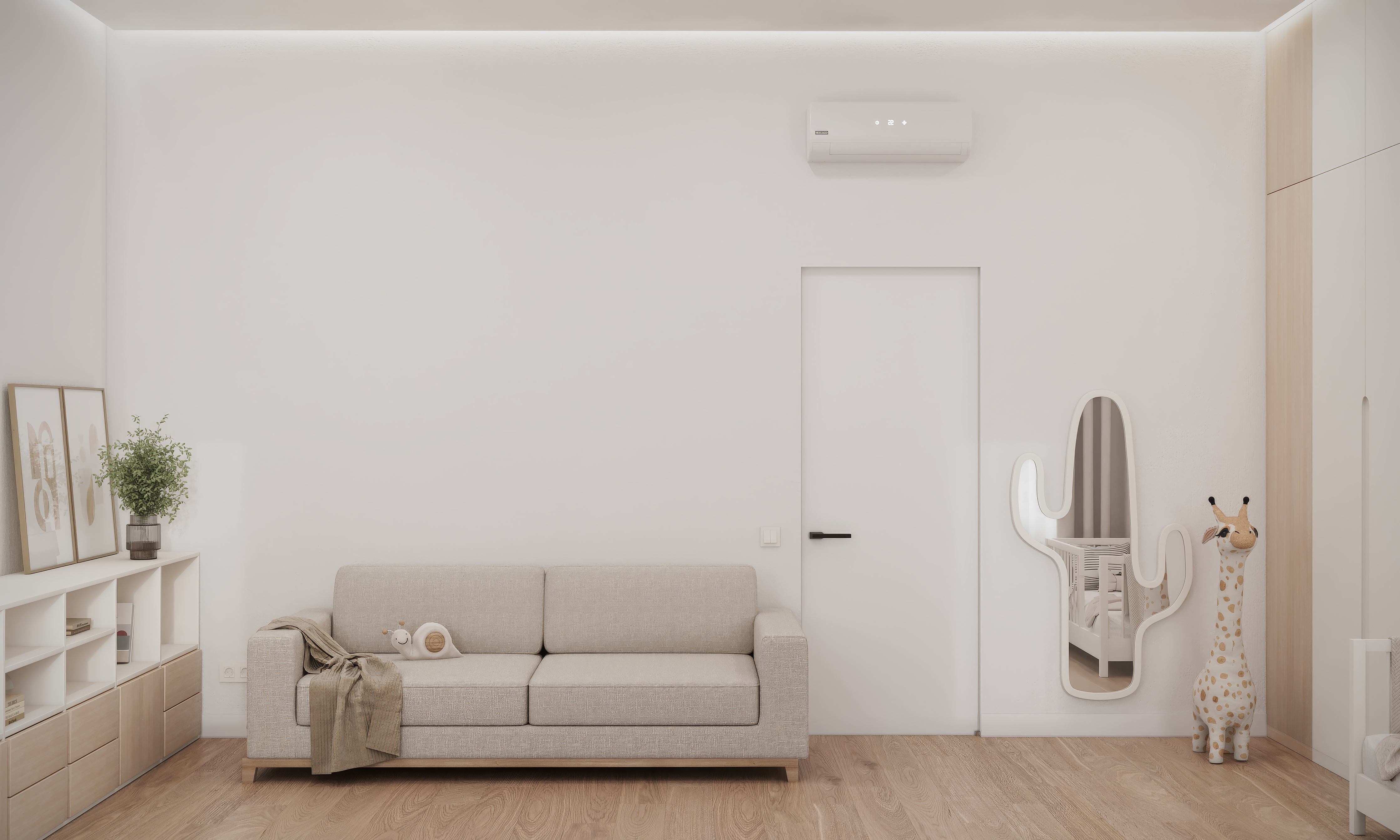 米色儿童房设计项目丨Veronika Berezhnaya-8