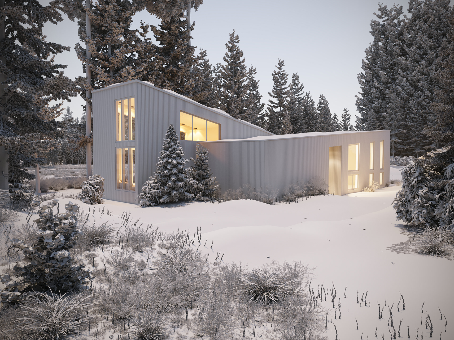 Zimowa建筑外观可视化-11