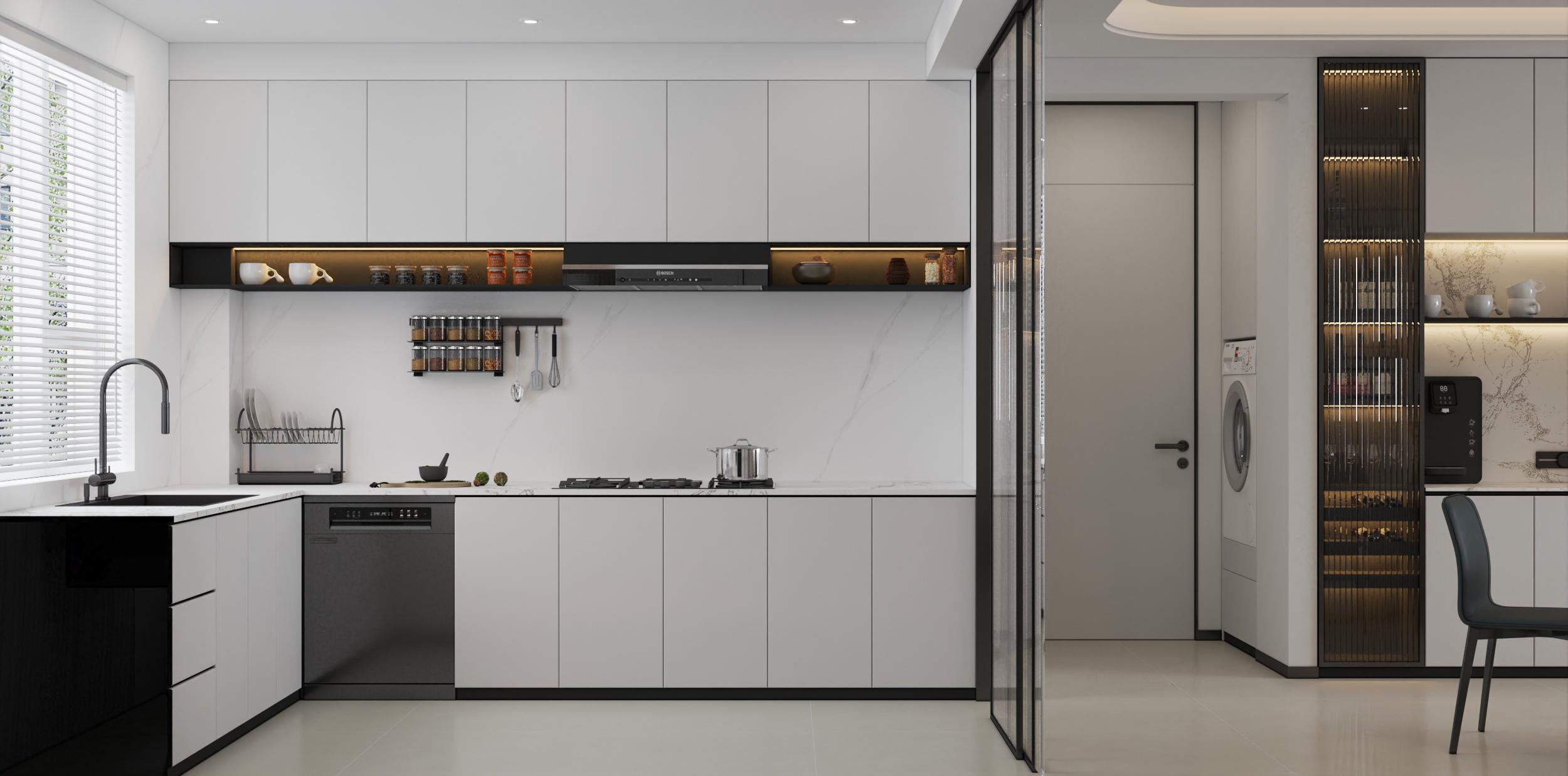 武汉 -城投江南岸-现代风格样板间设计-4