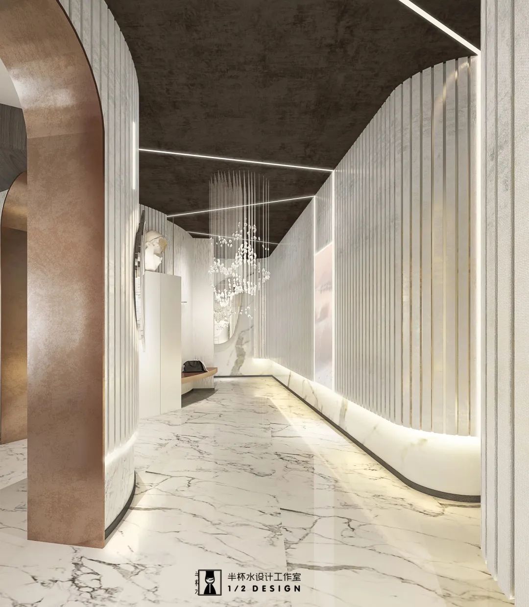 美容理发店精致设计丨半杯水工作室-69