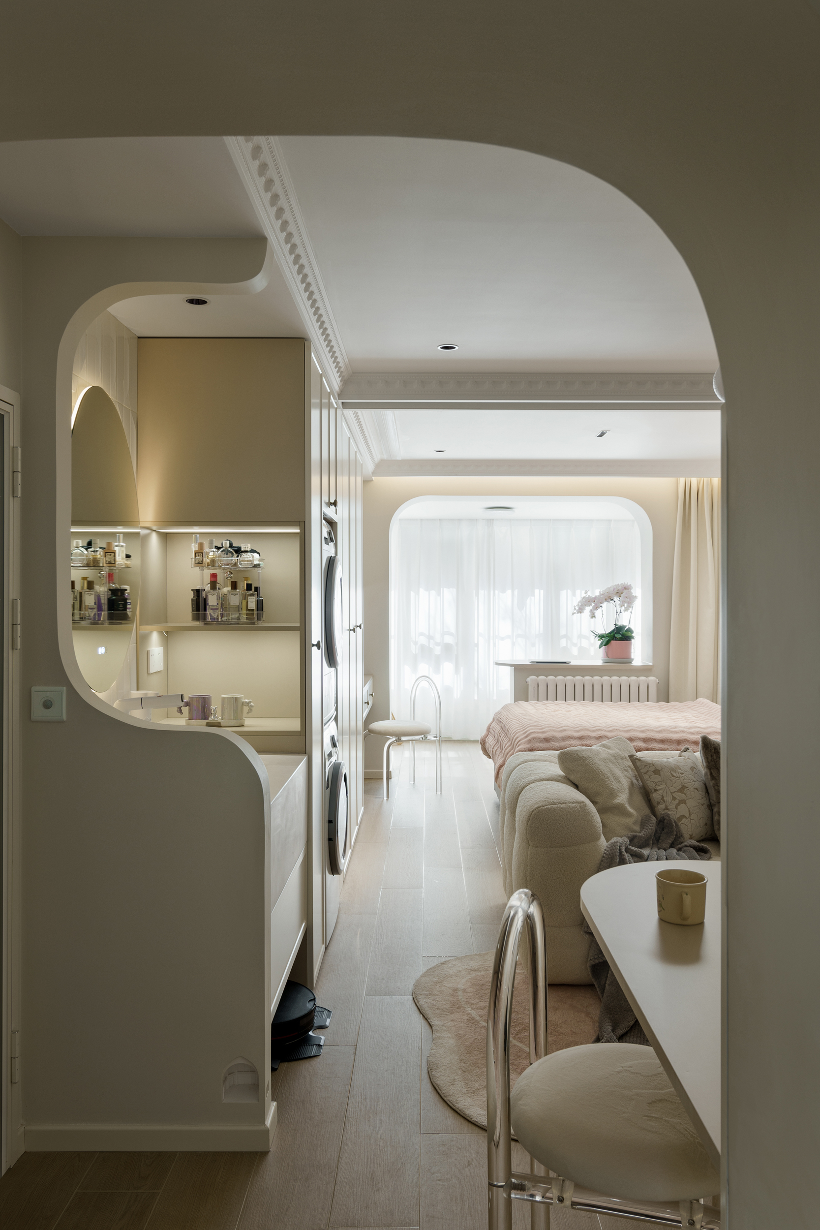 奶油风家居空间摄影案例·北京老破小改造项目丨中国北京丨谷永旺-6