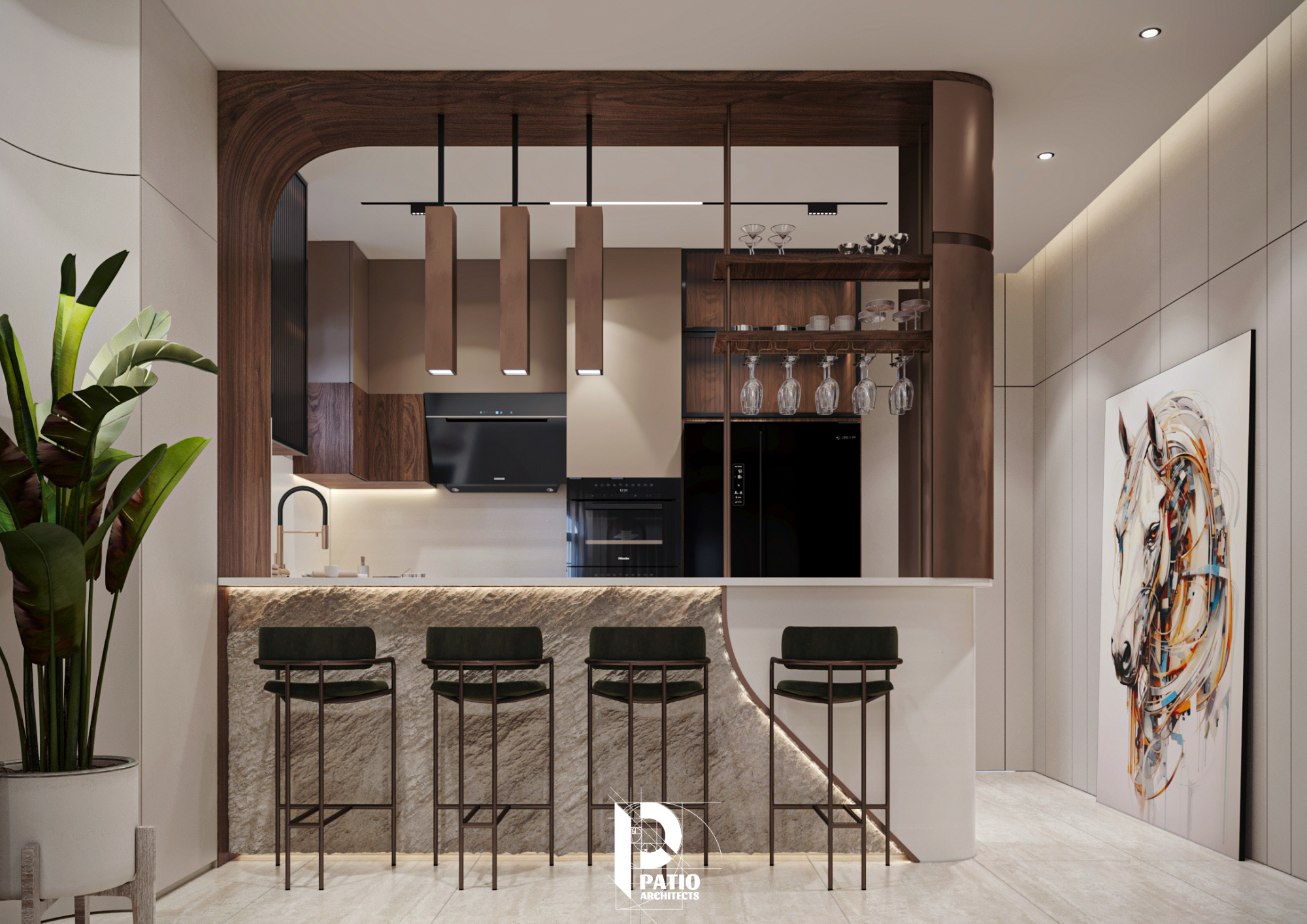 Modern Family Reception Interior Design-7