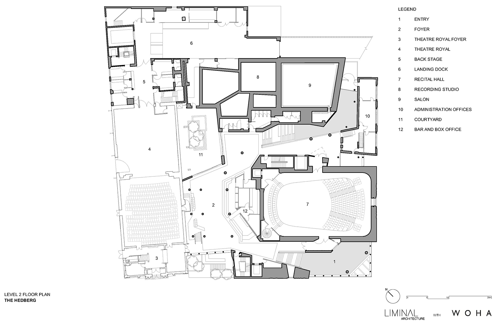 Hedberg 音乐中心丨澳大利亚霍巴特丨LIMINAL Studio+WOHA-41