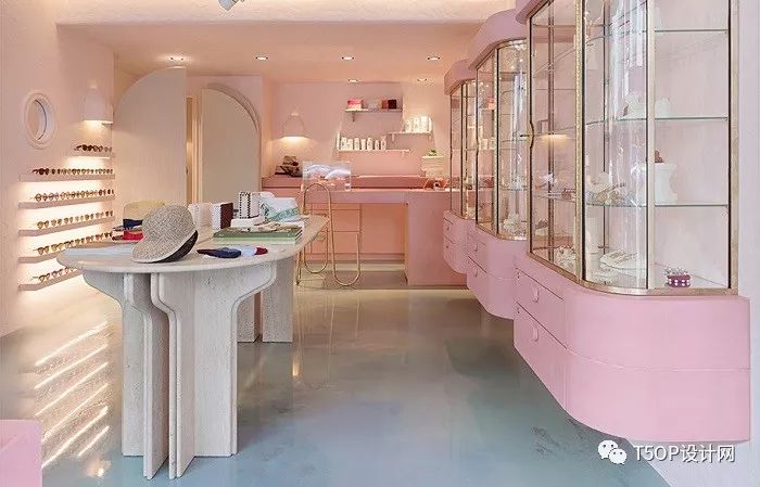 Lucy Folk设计悉尼街头粉色配饰店-1