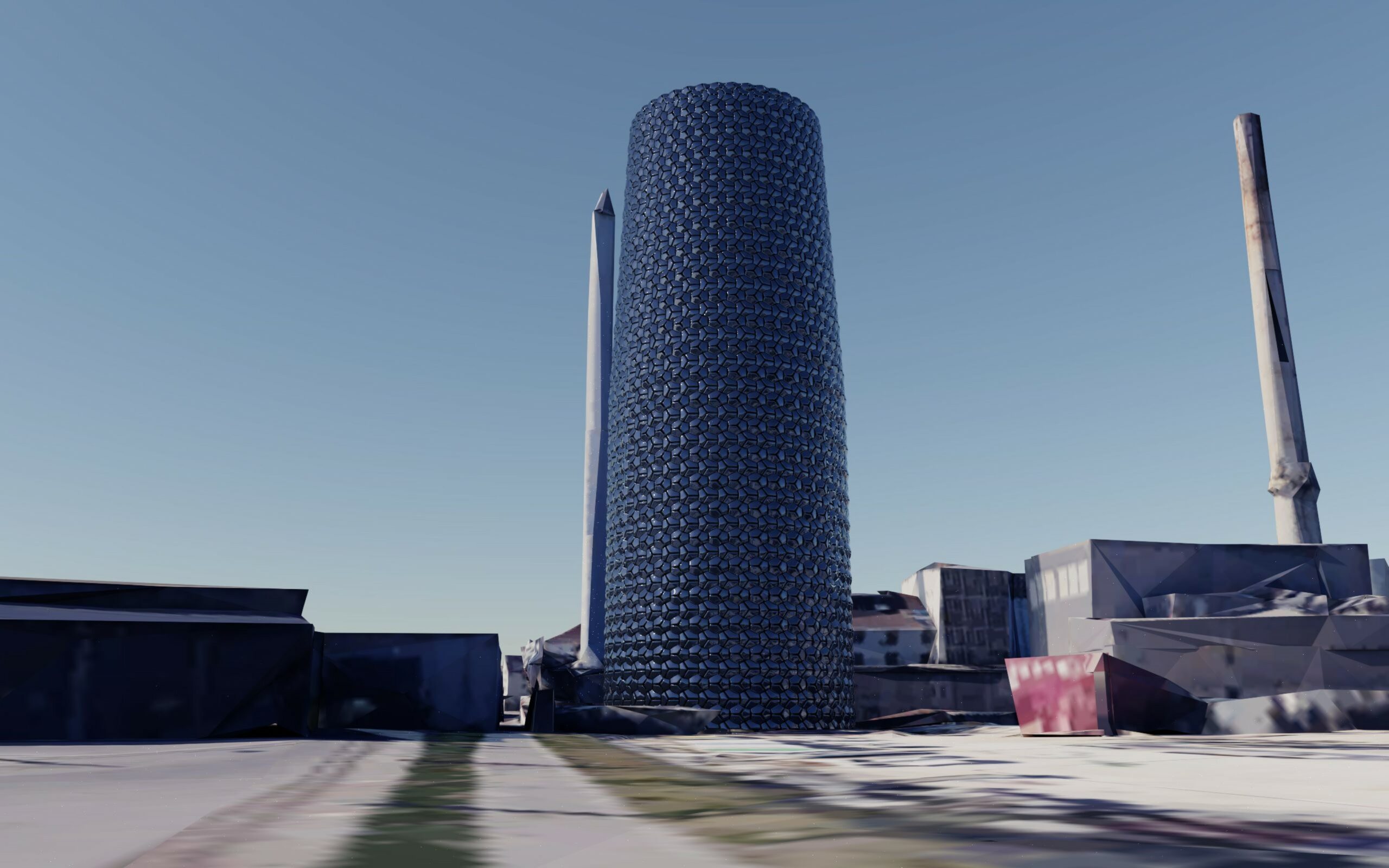 乌尔姆区域供热热电站蓄热站外立面设计-23