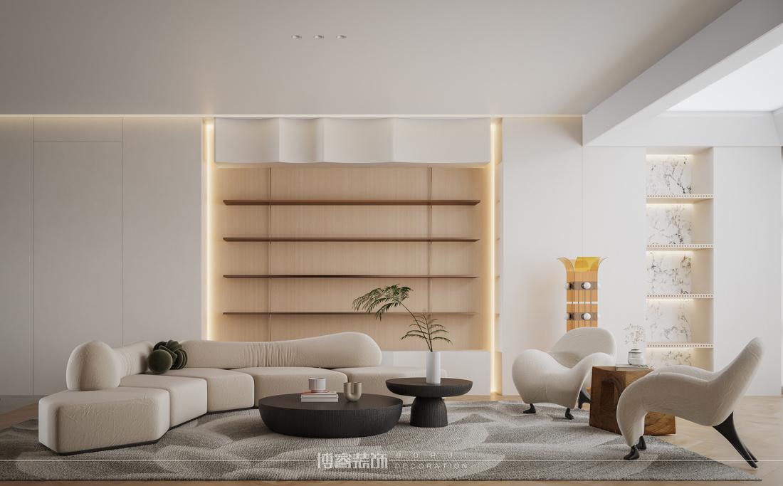 极简奶油私宅设计丨中国广州丨博睿设计-8