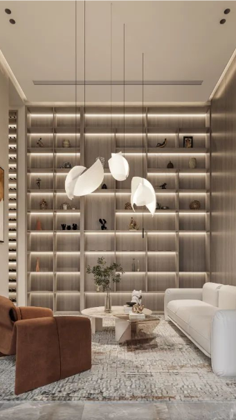 1500㎡豪宅装修,每一帧都是「轻奢风」大片!-5