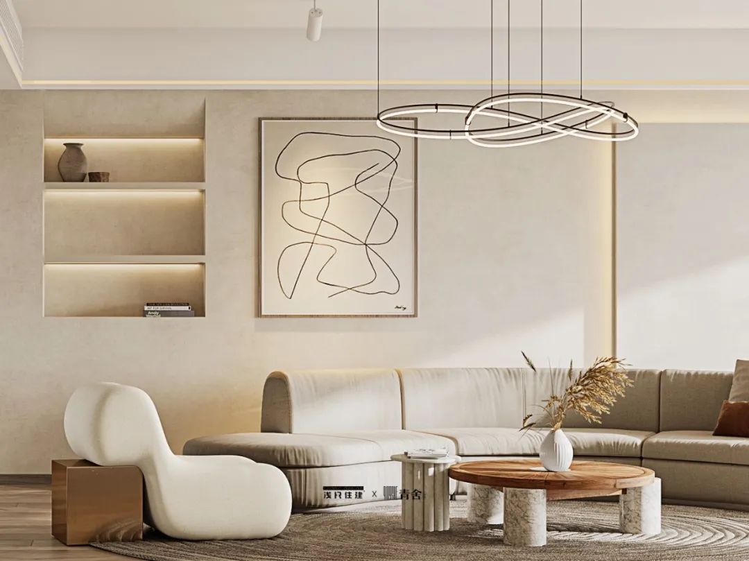 自然之居 · 奶油侘寂风格的宁静魅力丨淺尺住建-60