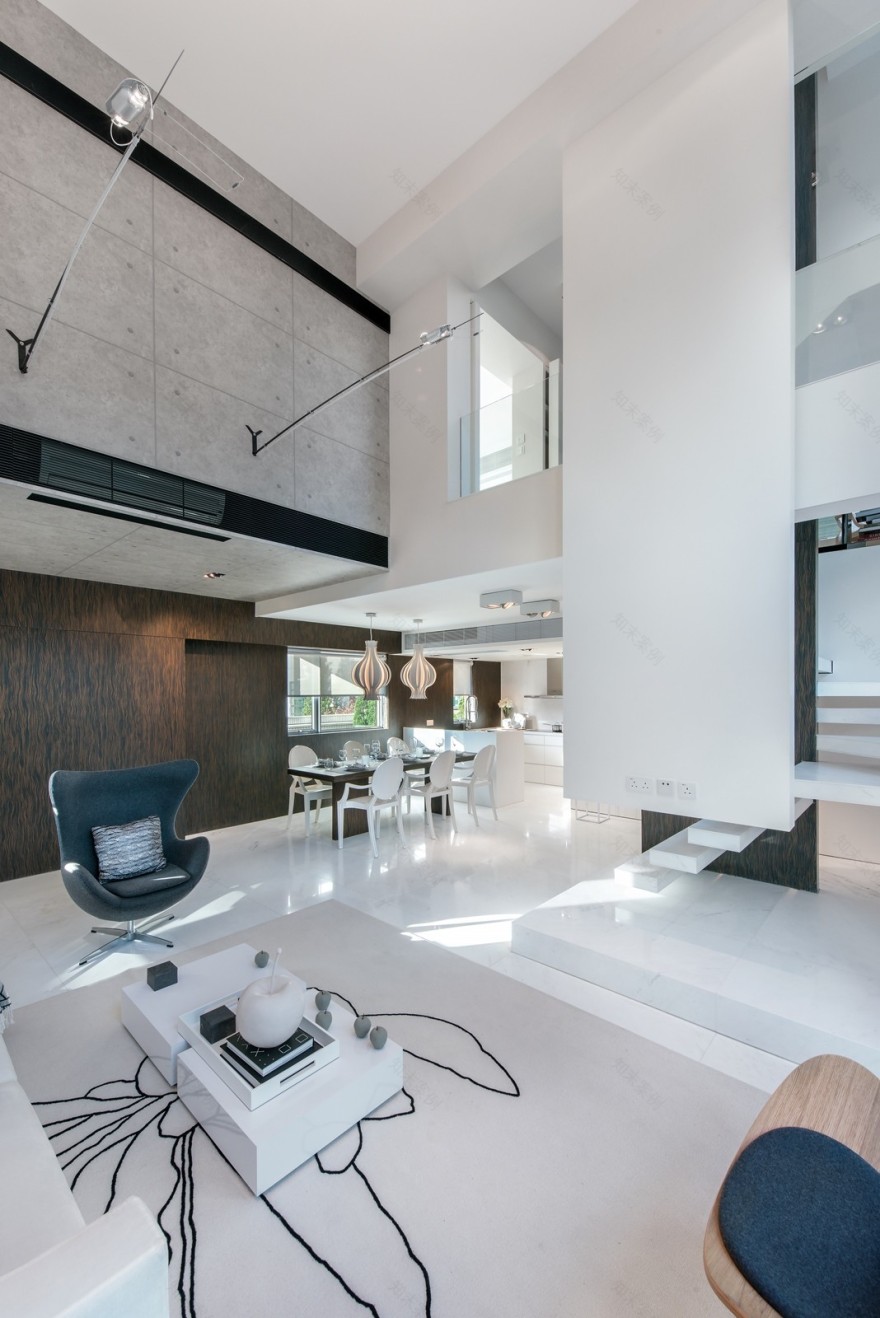 香港元朗 300 平豪宅极简设计,诠释生活本真-3