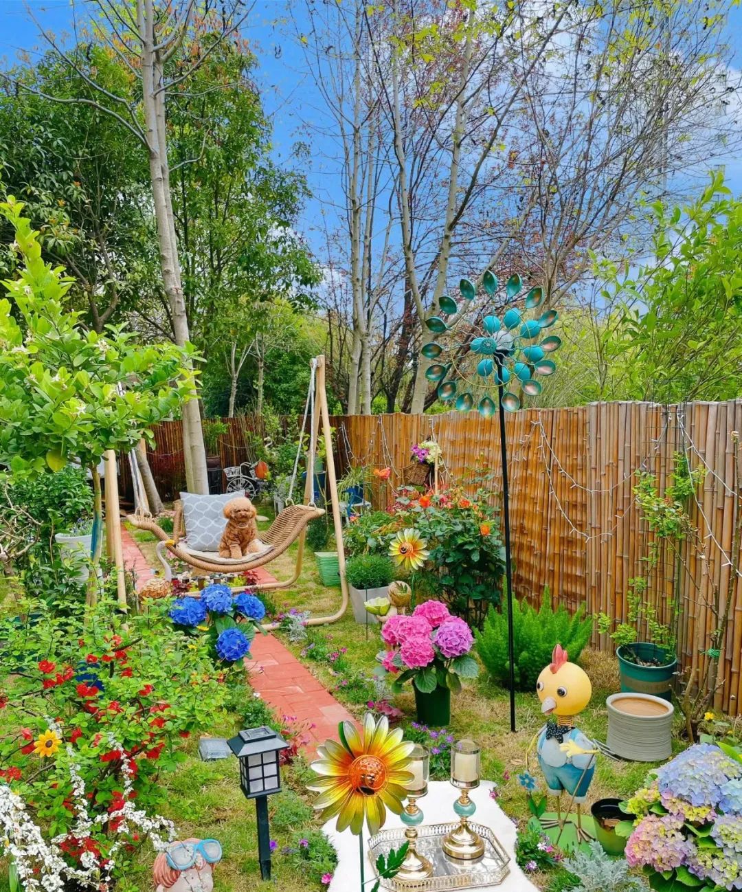 一楼院子大变身,打造浪漫法式梦幻花园丨中国重庆丨上海东町景观设计-46