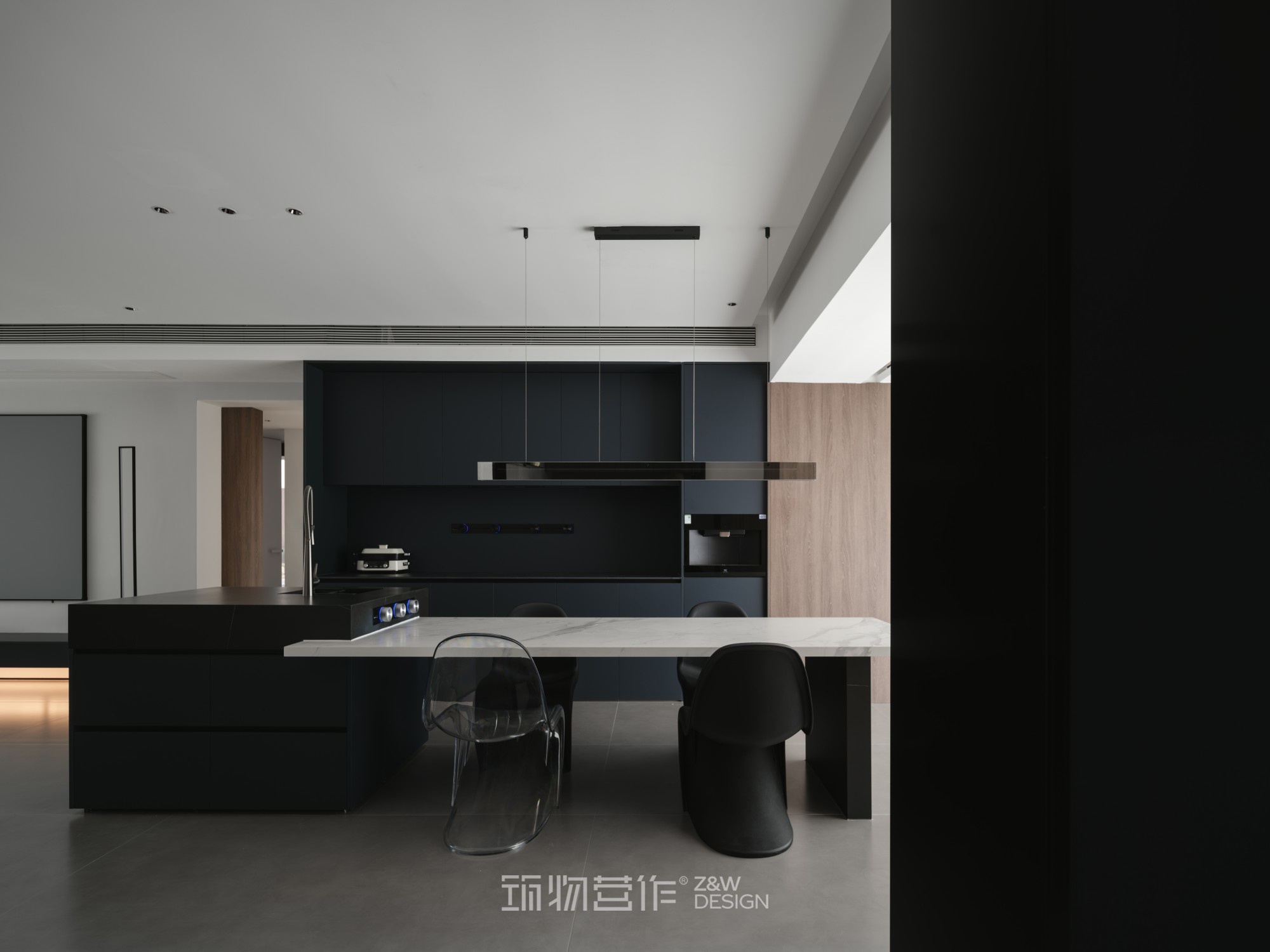 筑物营作实景｜180㎡暗调极简婚房设计-28