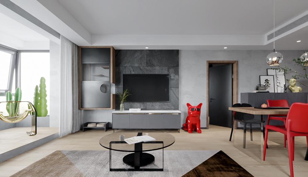 86平一室一厅爆改暗黑炫酷暖居-13