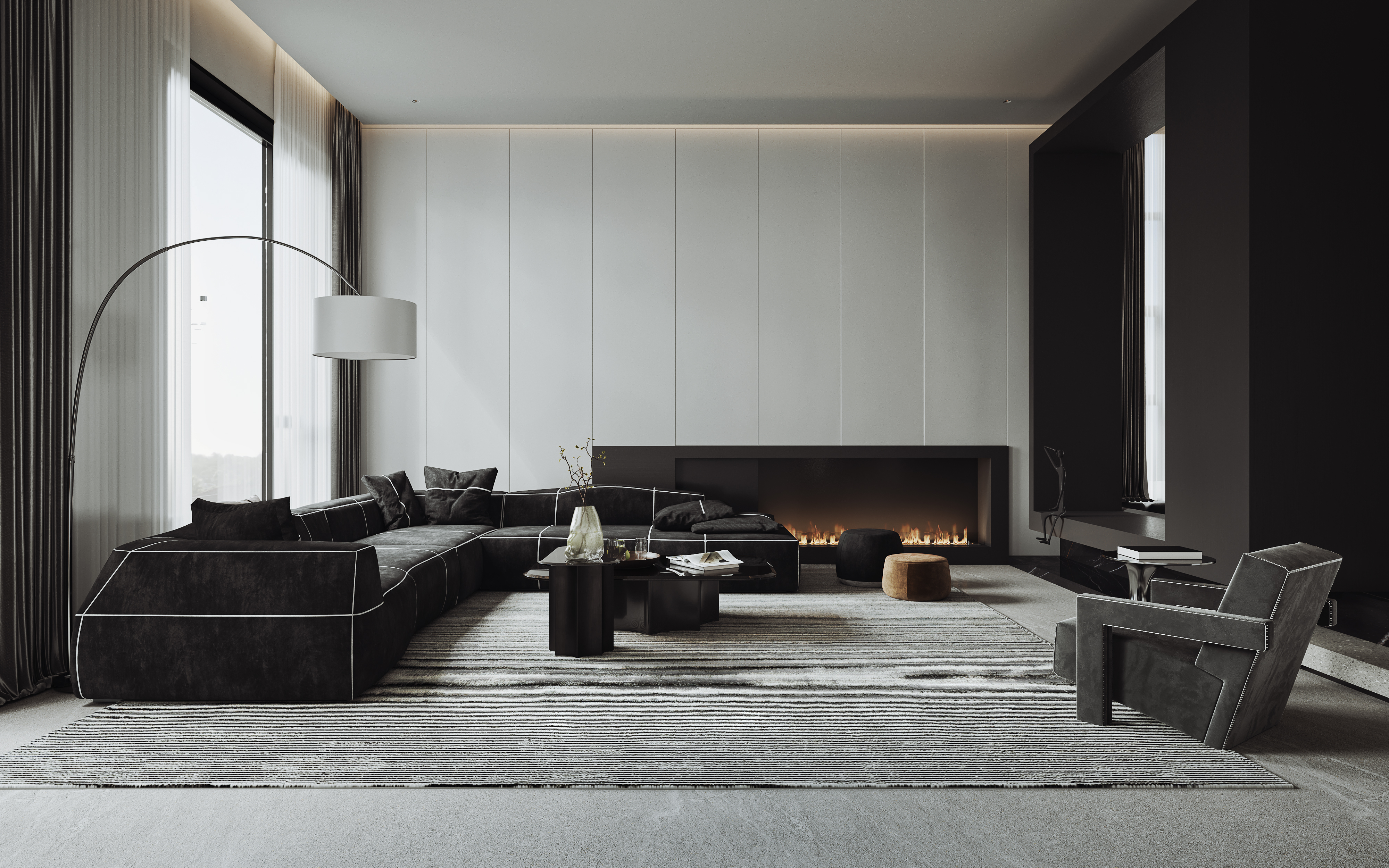 现代极简别墅-17