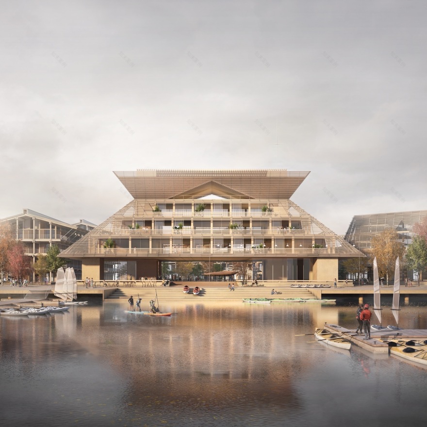 上海游艇俱乐部馆概念方案丨中国上海丨Haptic Architects-5