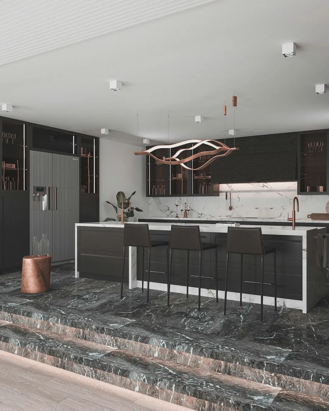 180㎡现代都市公寓丨Cihan Studio-23