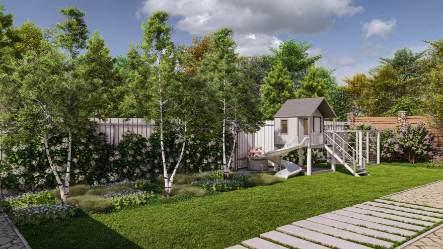 绿色绿洲中的一座温馨小屋-7