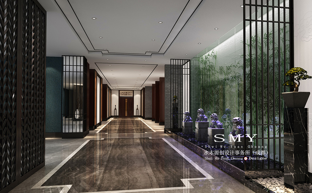 乐山酒店设计，乐山酒店装修设计案例-水木源创设计-16