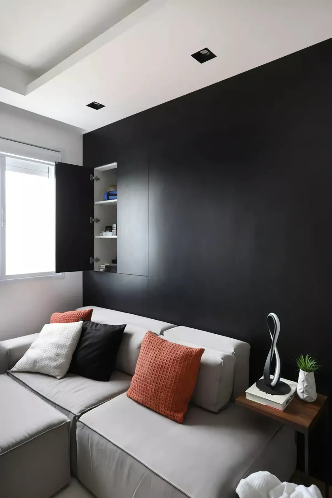 巴西 50m2 工业风格公寓设计-4