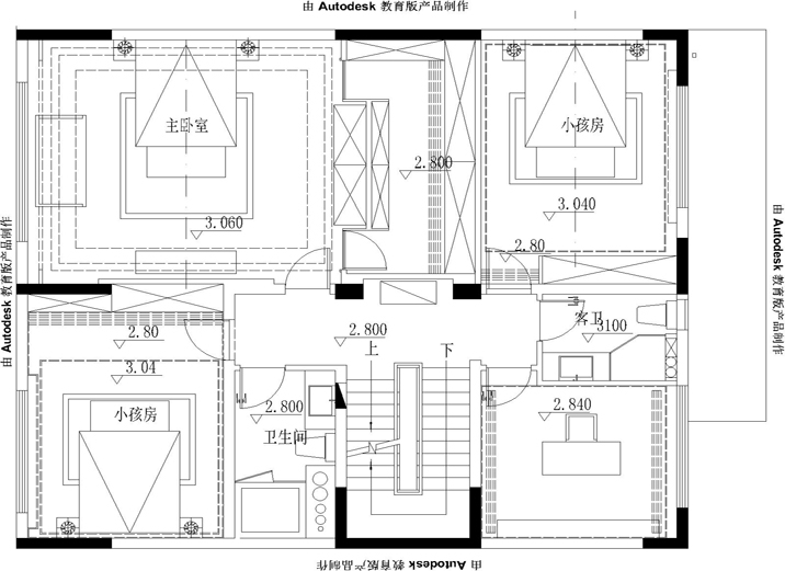 上海实创装饰打造410平别墅装修-7