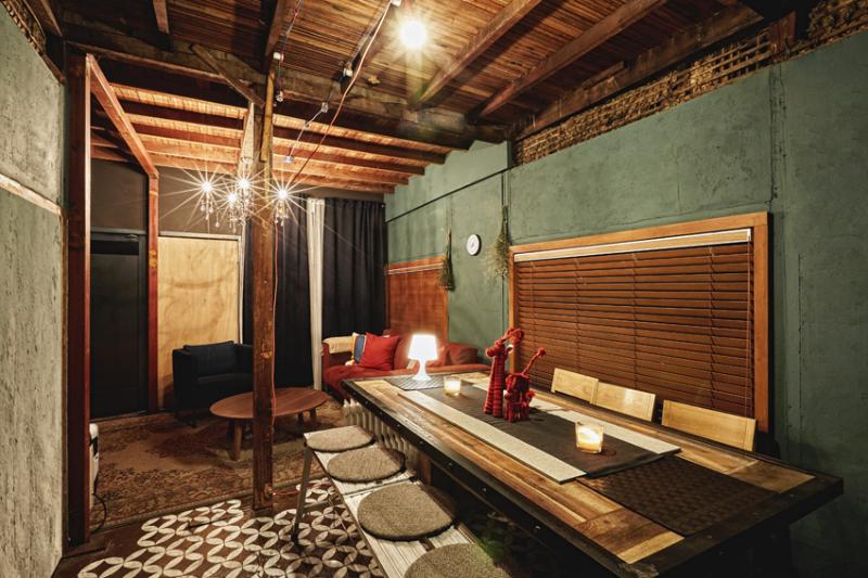 家庭式办公室，复古风情空间改造-5