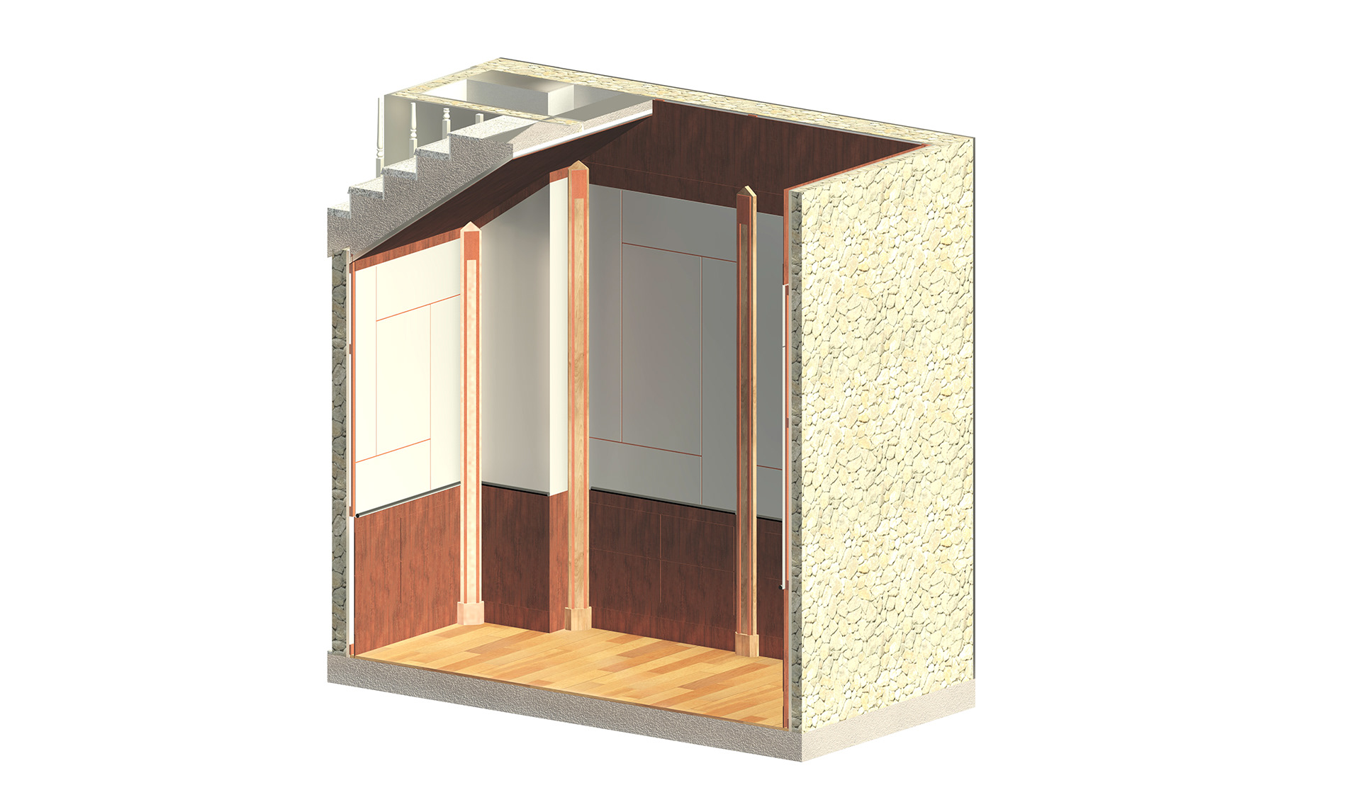 画廊室内设计丨Revit Skills and Technicality-15