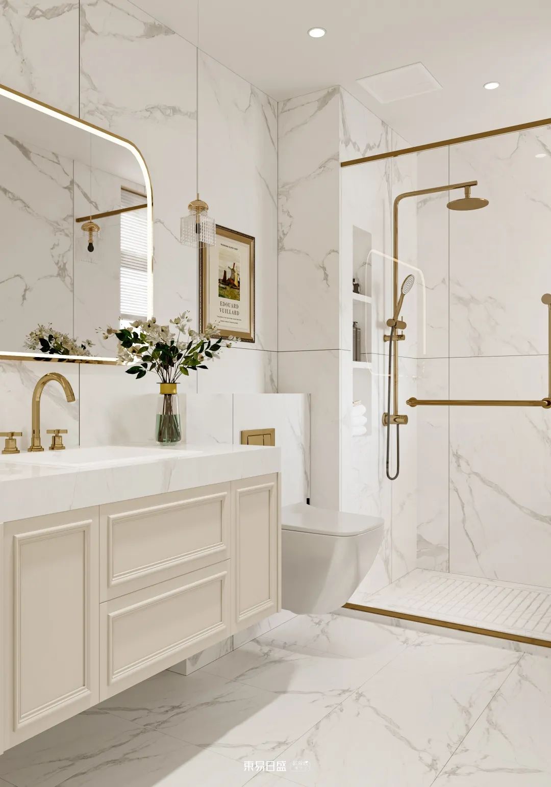 【案例】120㎡法式古典奶油风：为养老房注入温柔与浪漫，陪伴是最长情的告白-39