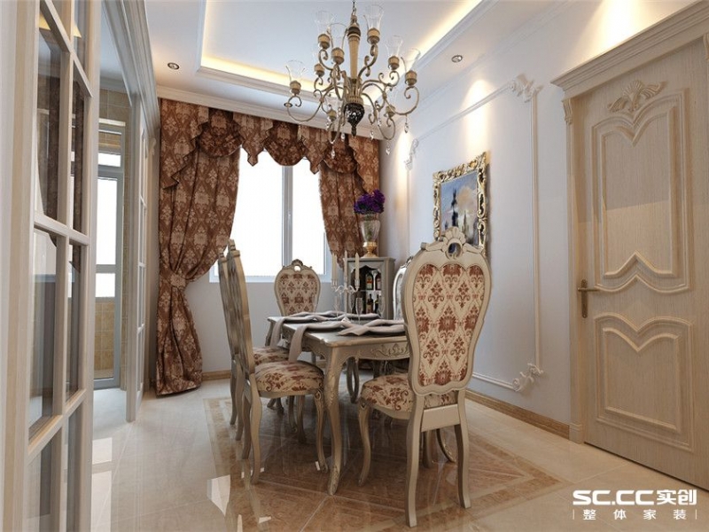 【上海实创装饰】143平老房翻新新古典风格装修设计-7