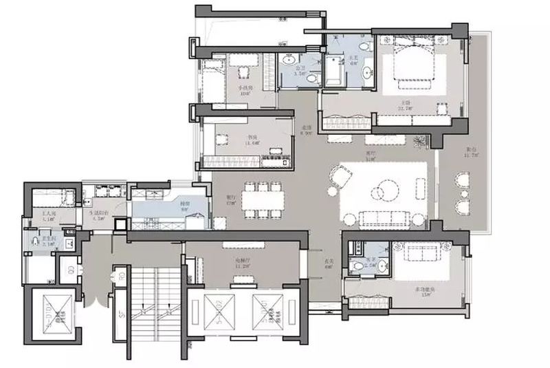 恒裕滨城精装房改造 | 土气变轻奢，惊艳变身！-66