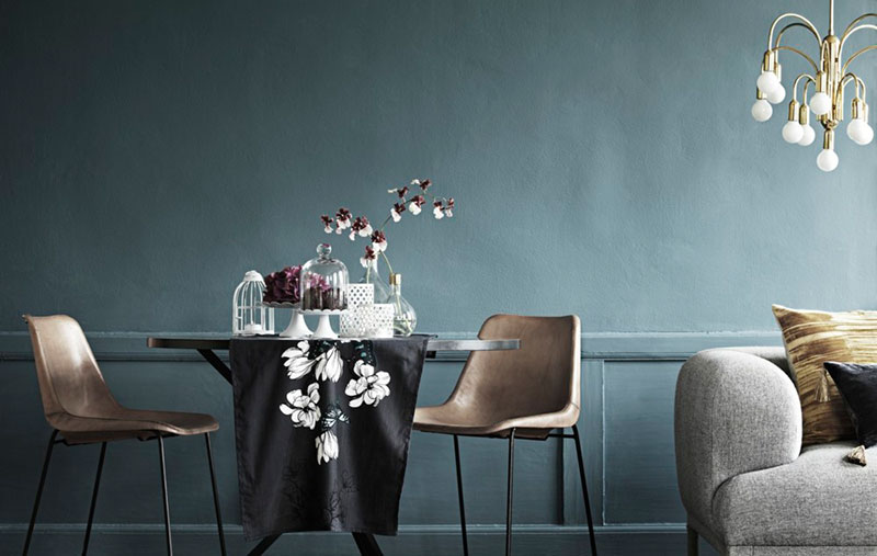 H&M Home 冬季时尚冷色调室内设计-1