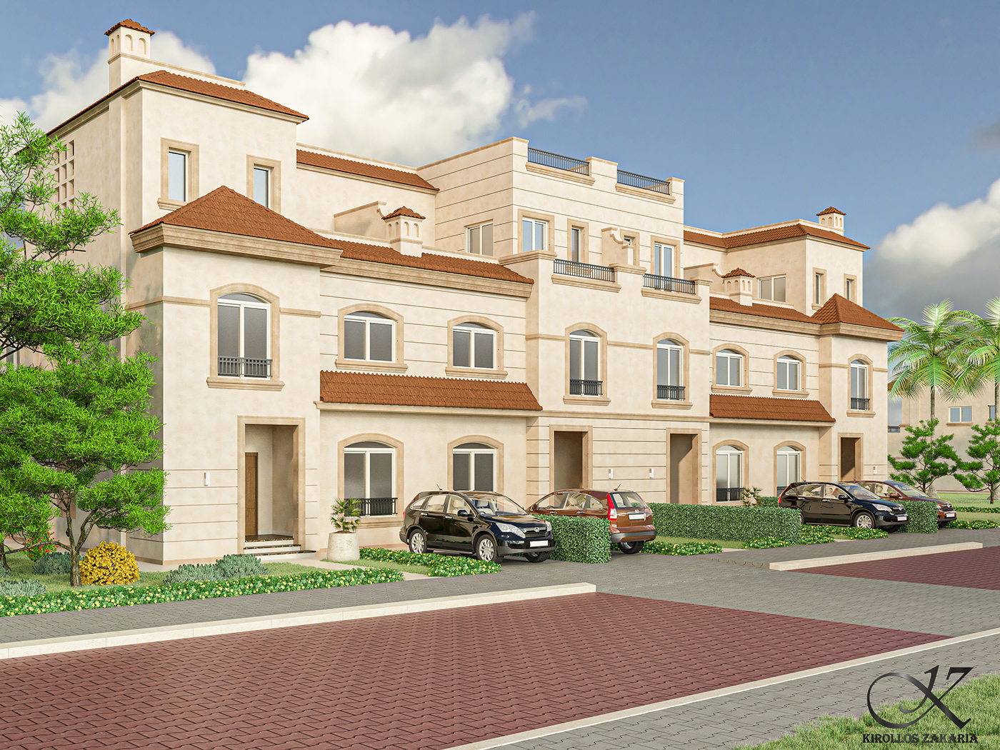 Anastasiya Gushchina丨别墅建筑丨3 Types Of Neo Classic Villa-4