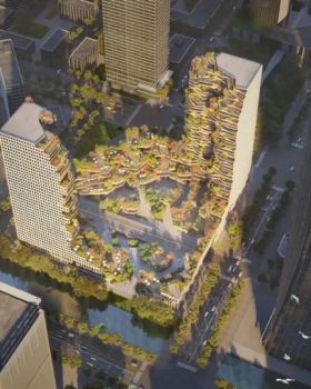 南京新地标“绿洲塔”未来式绿色建筑丨中国南京丨MVRDV