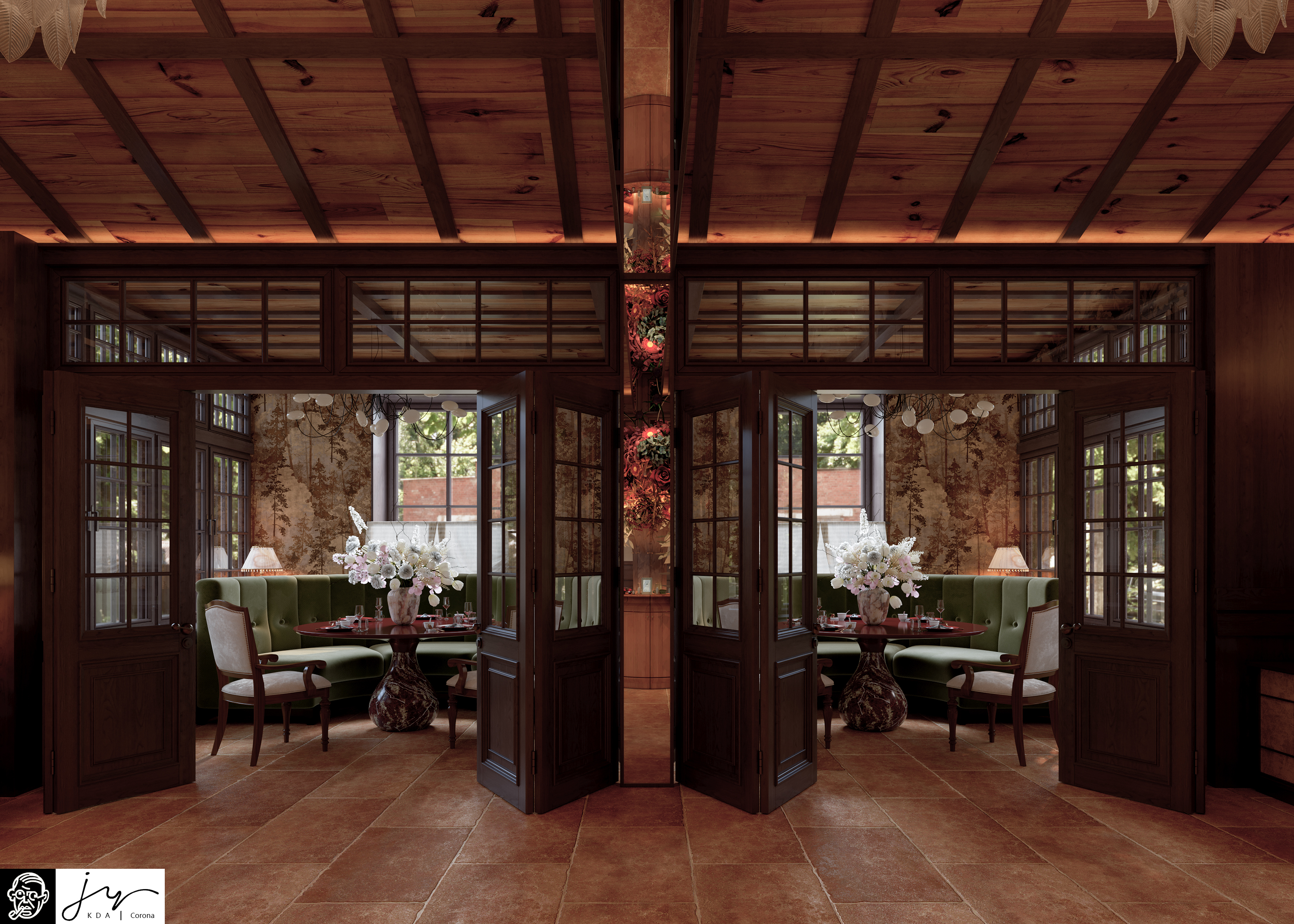 近期渲染丨静谧餐厅-6