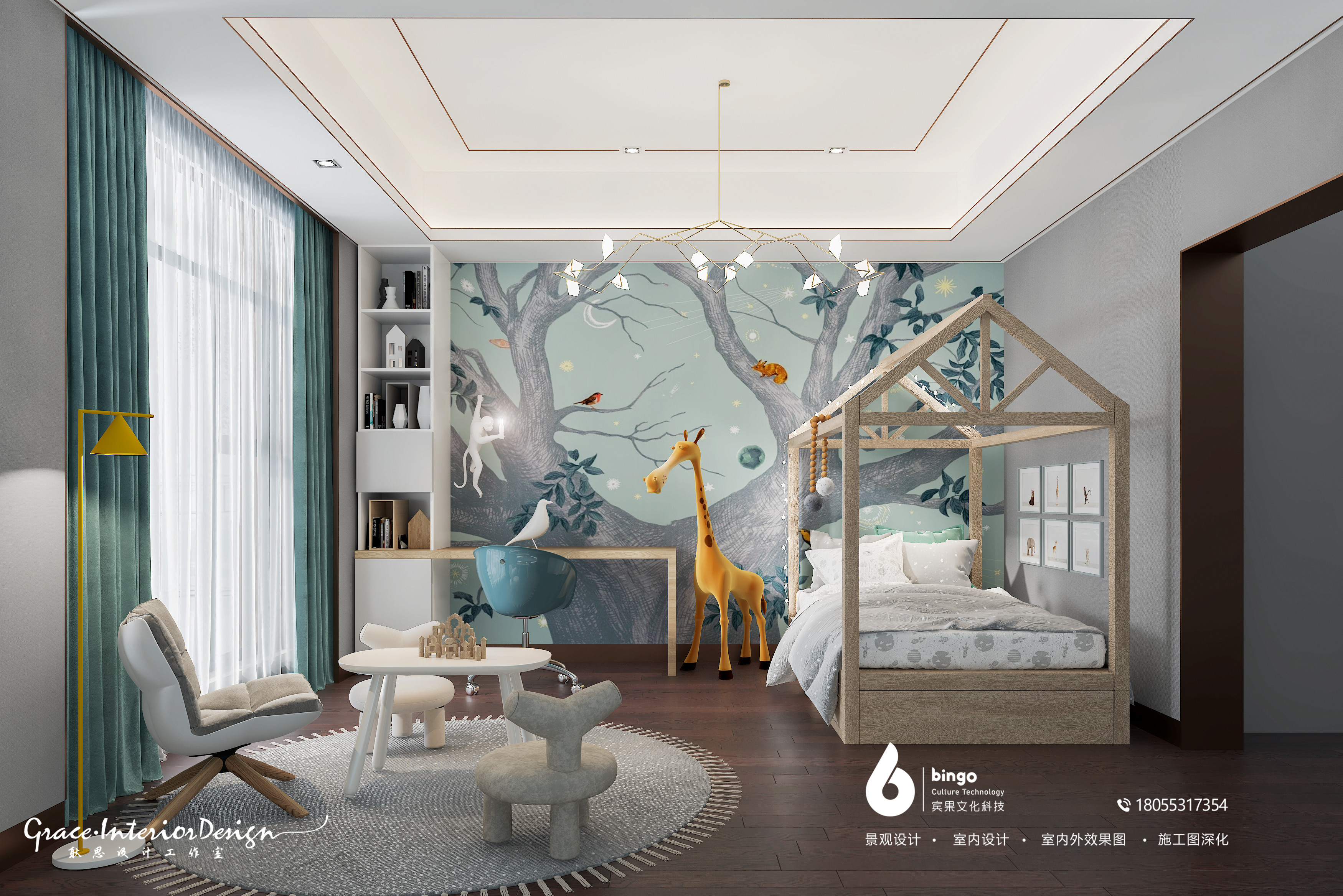 北京耿思设计工作室打造现代轻奢混搭别墅空间-14