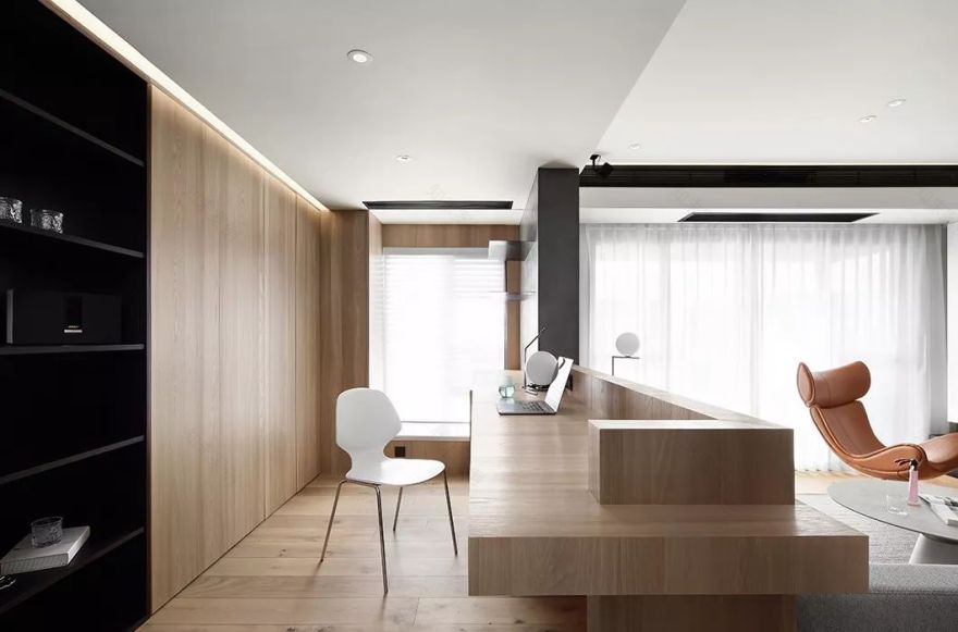 广州 140㎡原木极简空间,诠释生活美学-9