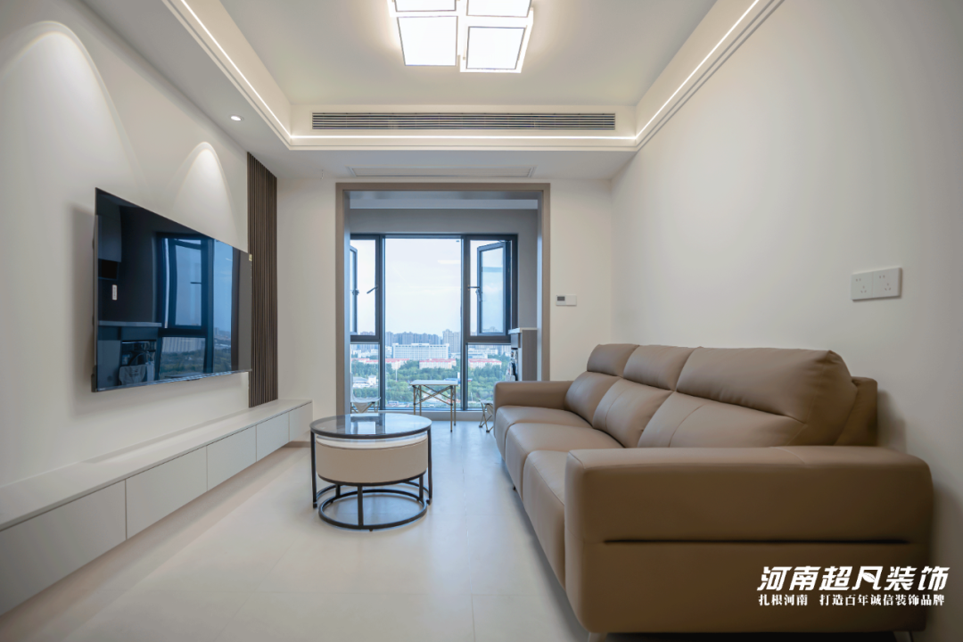 完工实景丨中原区康桥山海云图，93平三室两厅，遵循现代设计，简约质感突出-37