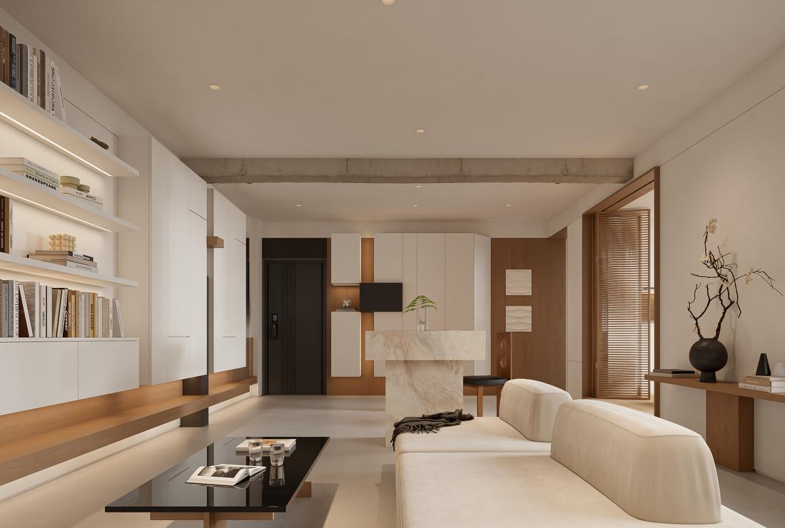 130㎡极简风住宅设计-6