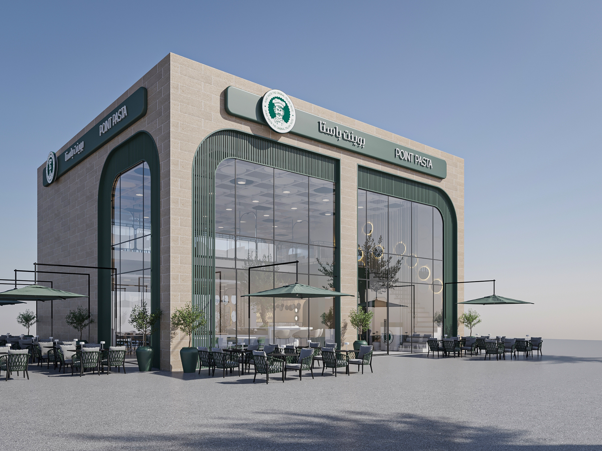 波因特意大利面餐厅丨沙特阿拉伯塔布克丨A10PLUS DESIGN STUDIO-25