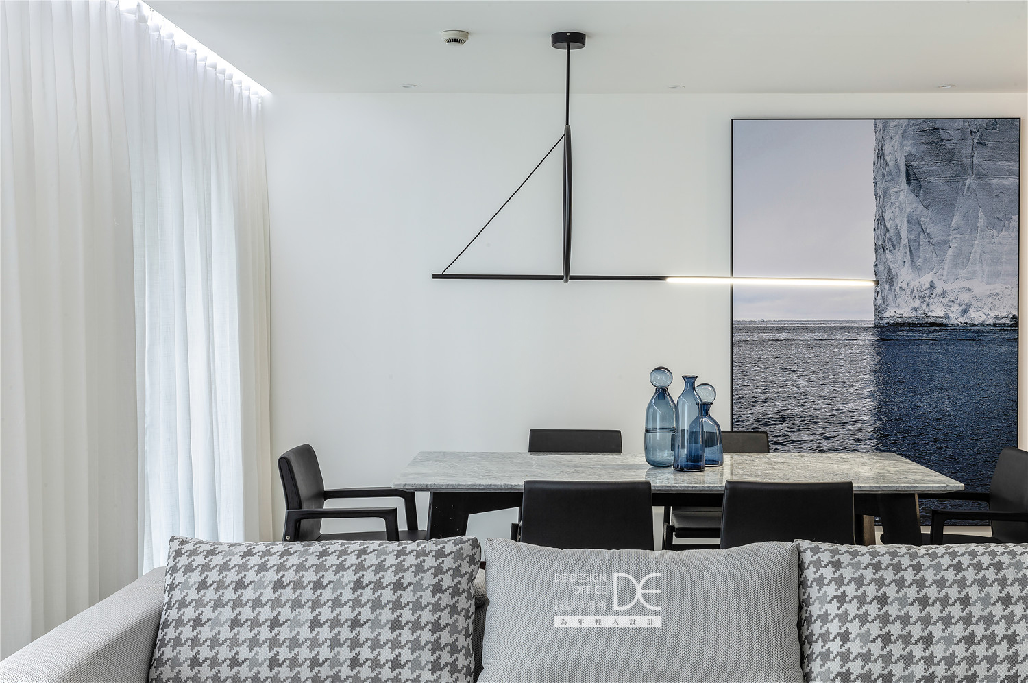 融景城郦苑 | 现代简约黑白灰,恰到好处的舒适生活-3