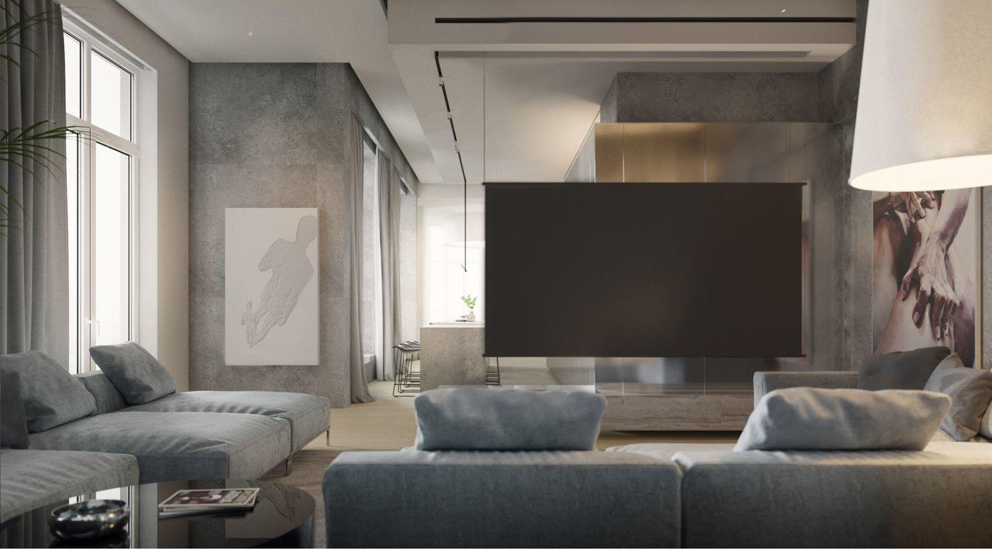 国外优雅复式公寓 | Sergey Makhno Architects-10