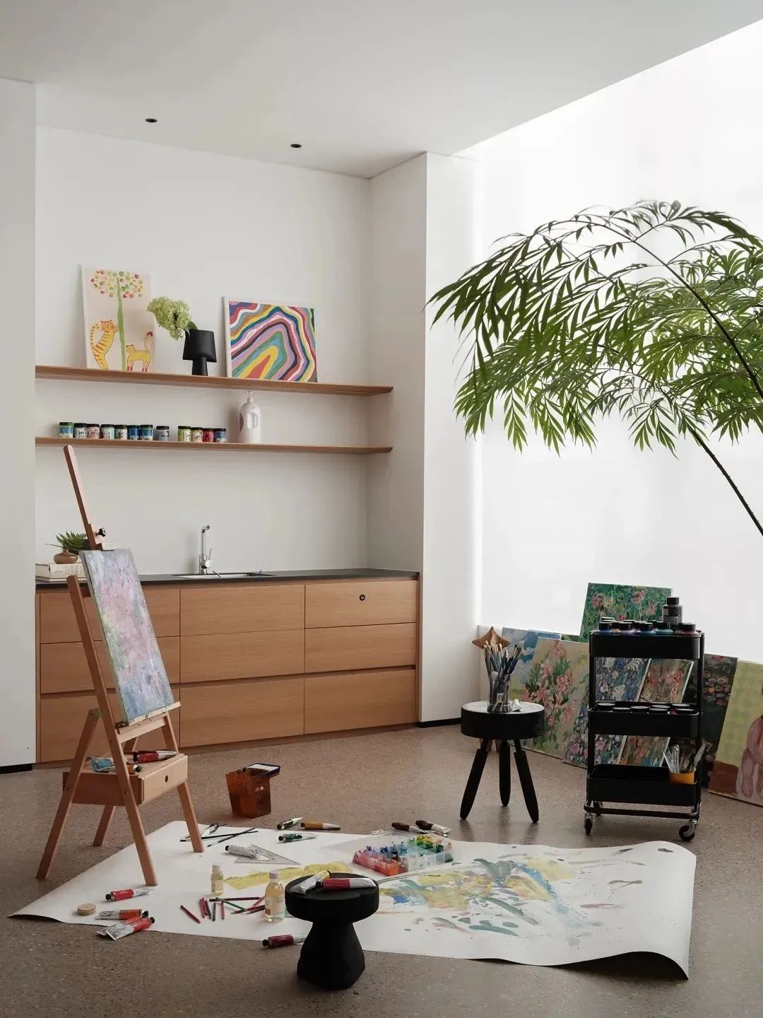 500㎡几何艺术城市客厅设计丨FEN DESIGN张奇峰室内设计事务所-48