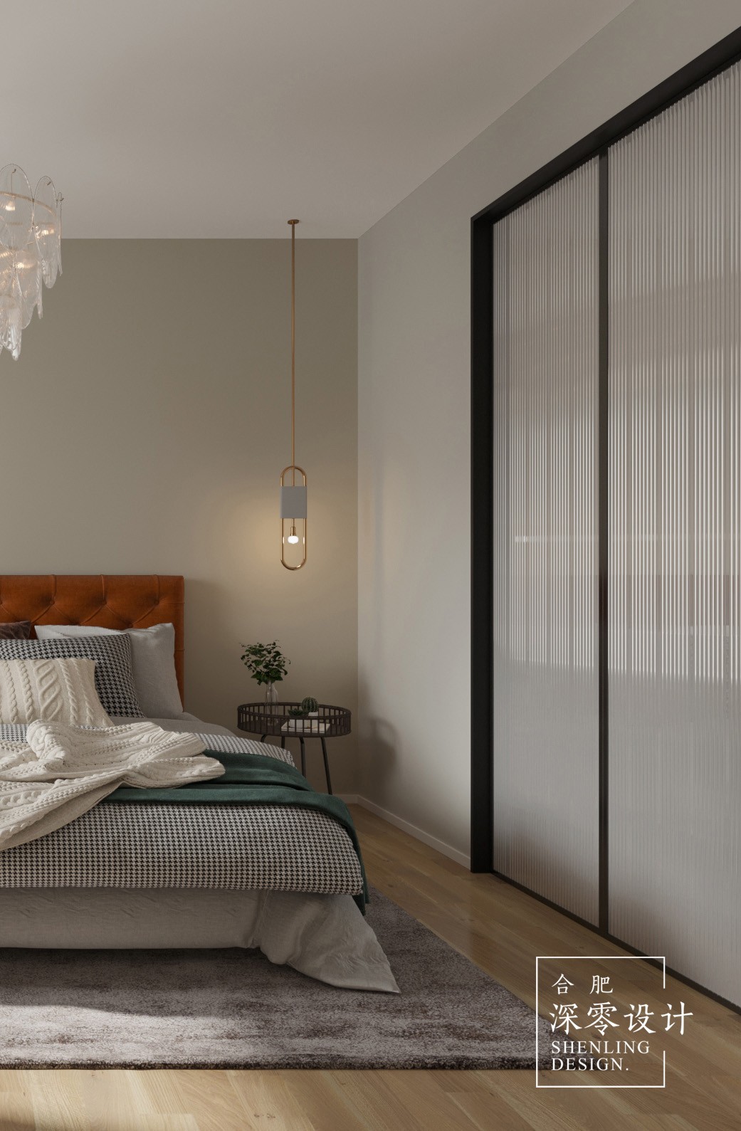 合肥深零设计新作 | 110㎡现代复古小家,墨绿色打造专属二人世界-45