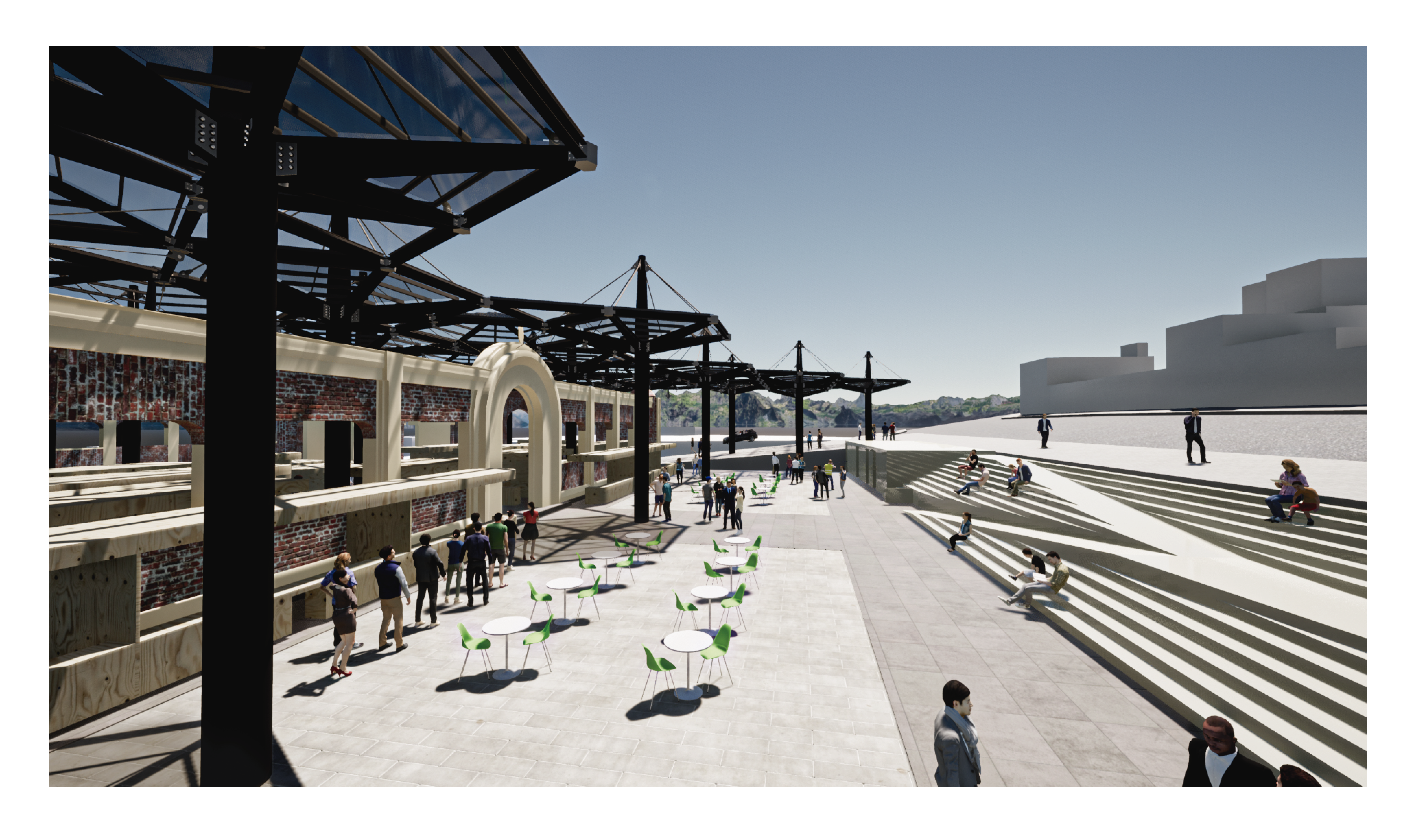 Mercado de las Cruces 广场市场屋顶设计丨哥伦比亚-36