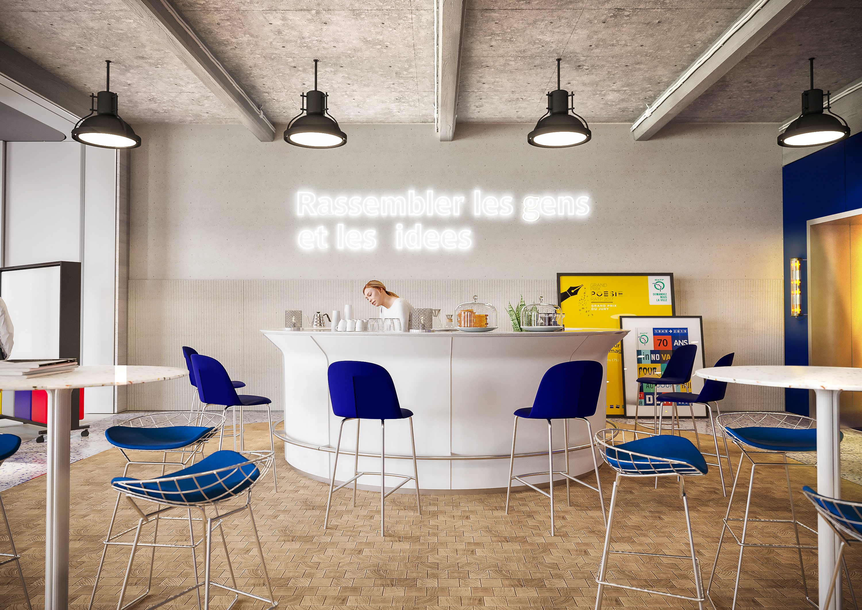 巴黎大众运输公司房地产 城市车站丨法国巴黎丨Yellow Window,4uatre-39