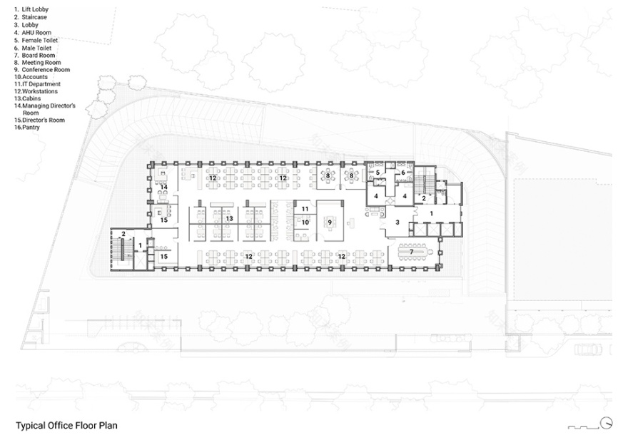 新德里 Ma· House 办公大楼丨印度新德里丨Studio Lotus-85