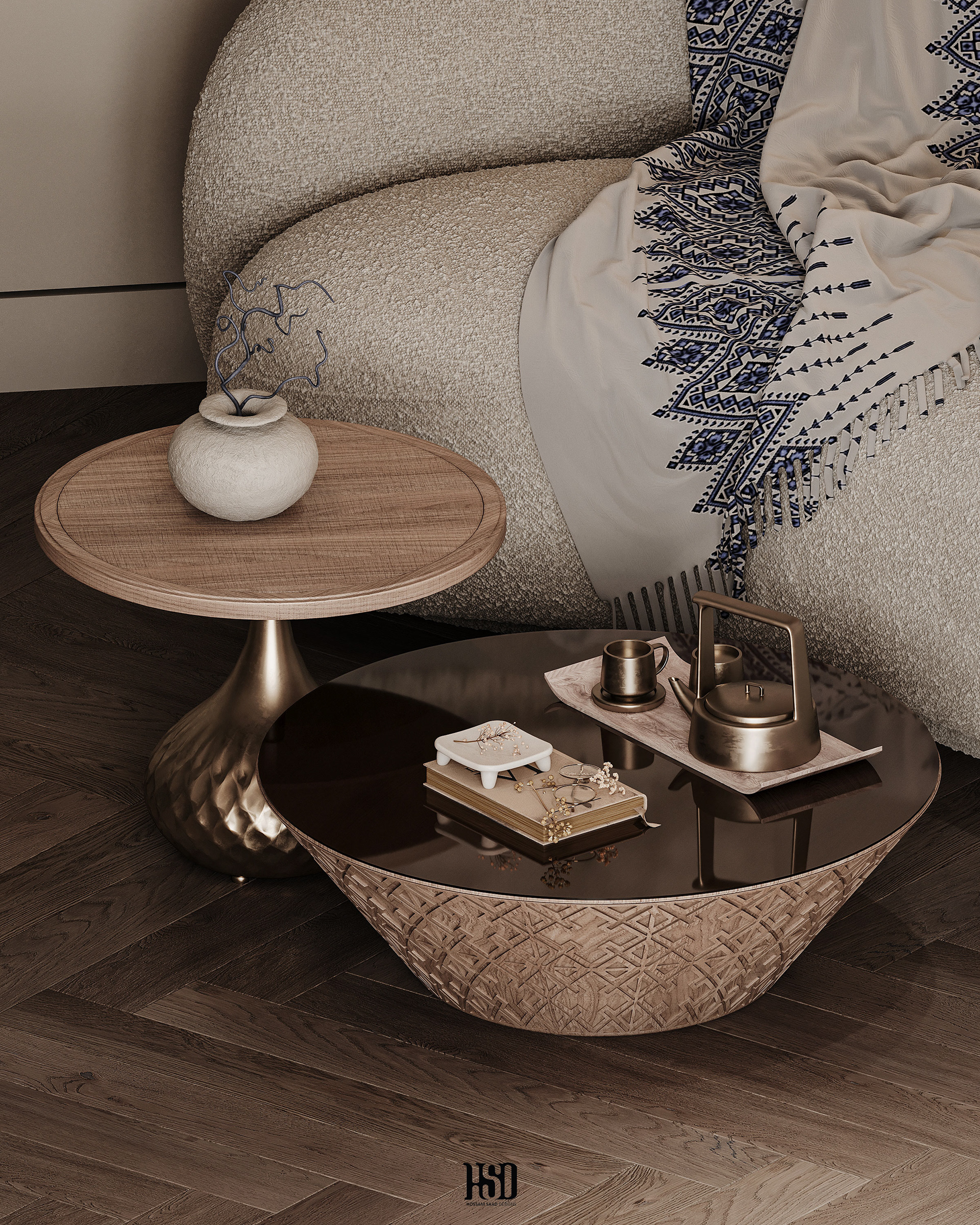 伊斯兰风格卧室丨Hossam Saad Design-0