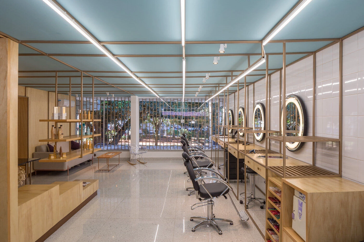 内尔美发沙龙丨巴西巴西利亚丨mínimo arquitetura e design-13