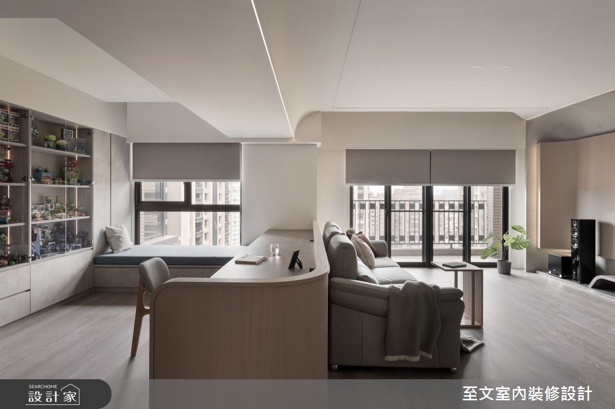 至文·隅美·现代风·53坪设计案例丨至文室内装修设计-10